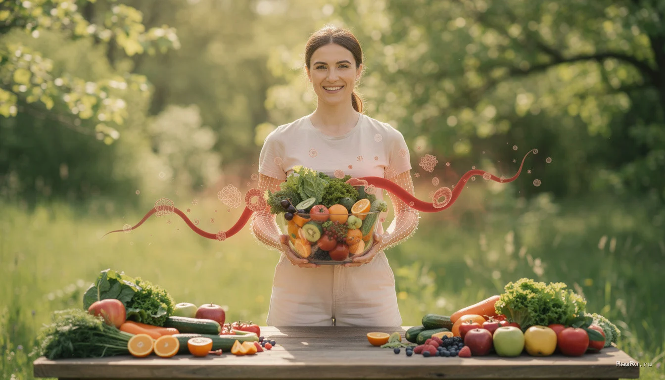 Микробиом на сыроедении: как живое питание меняет состав вашей крови