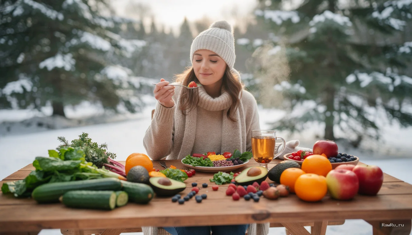 Сыроедение зимой: как согреться и не сорваться в холодное время года
