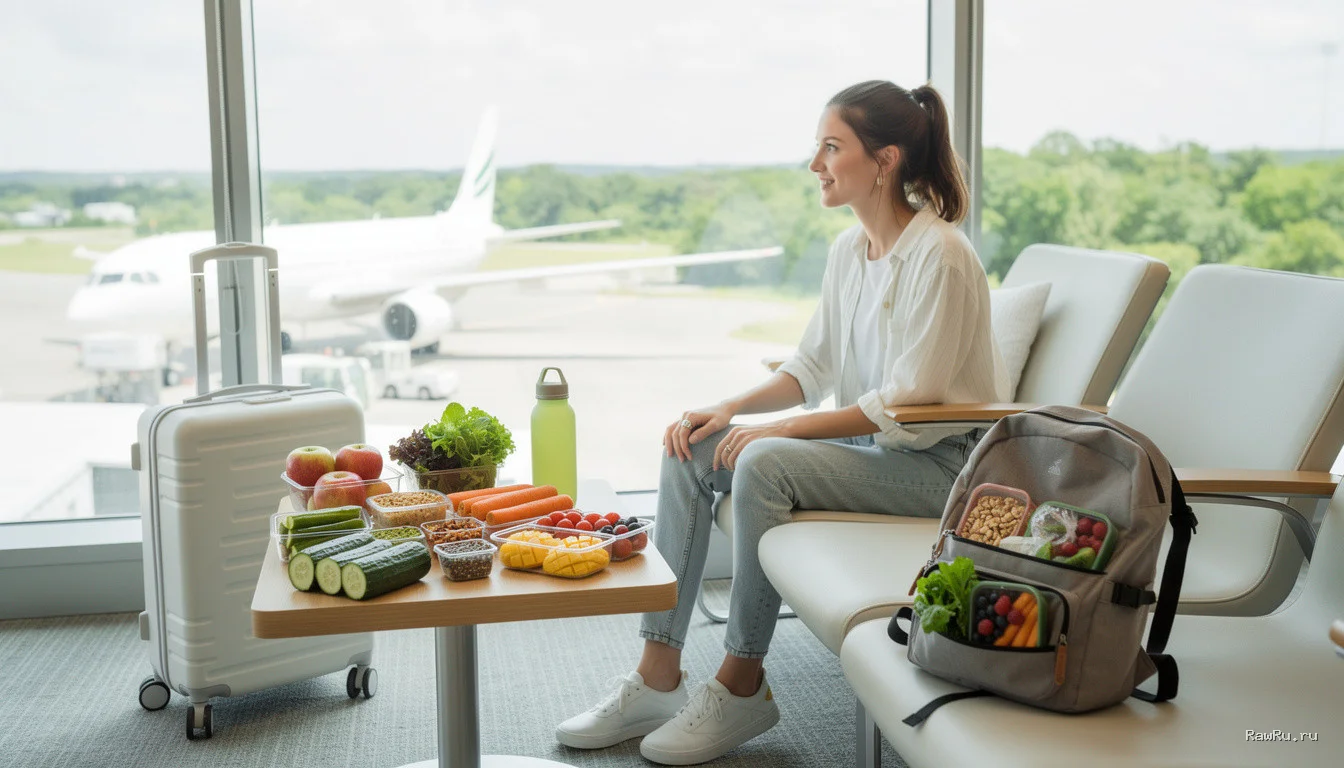 Сыроедение в путешествии: Экспертный чек-лист по выживанию в самолете и отеле