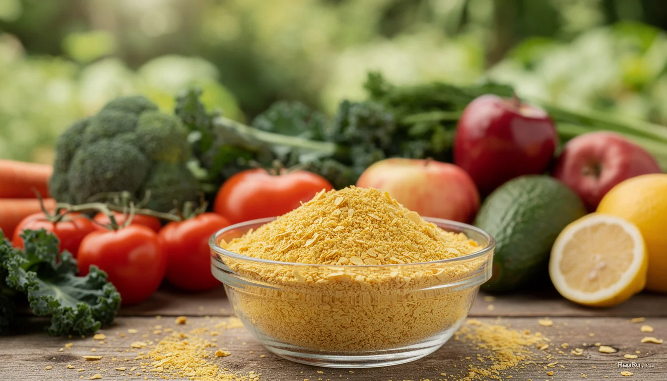 Пищевые дрожжи (Nutritional Yeast): Сырный вкус и суперфуд для сыроеда