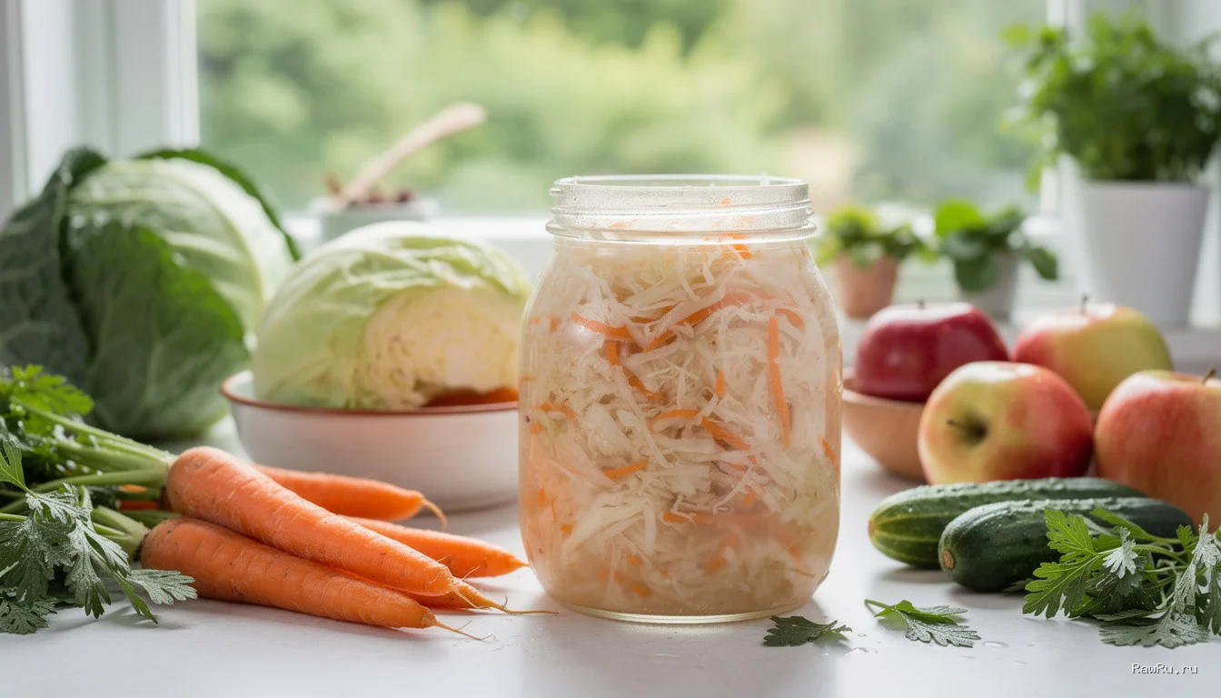 Квашеная капуста без соли: живой пробиотик для здоровья кишечника