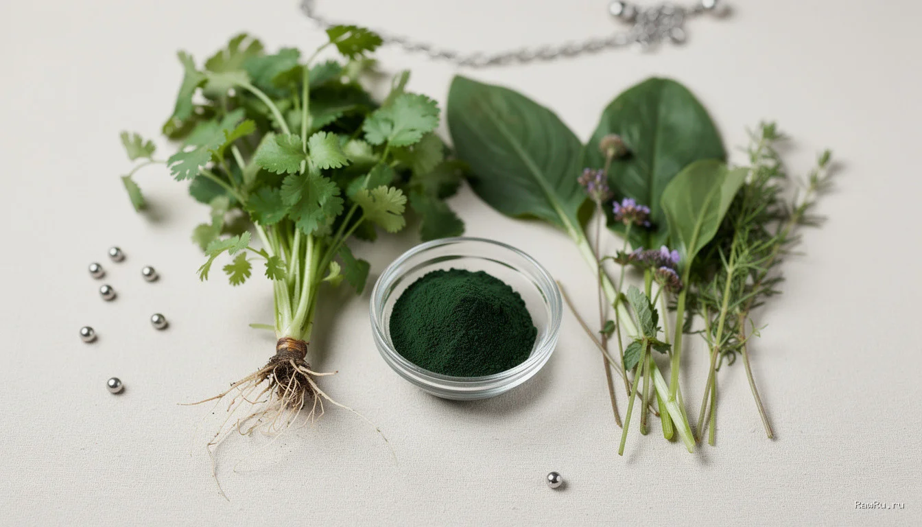 Очищение от тяжелых металлов: роль хлореллы, кориандра и дикоросов