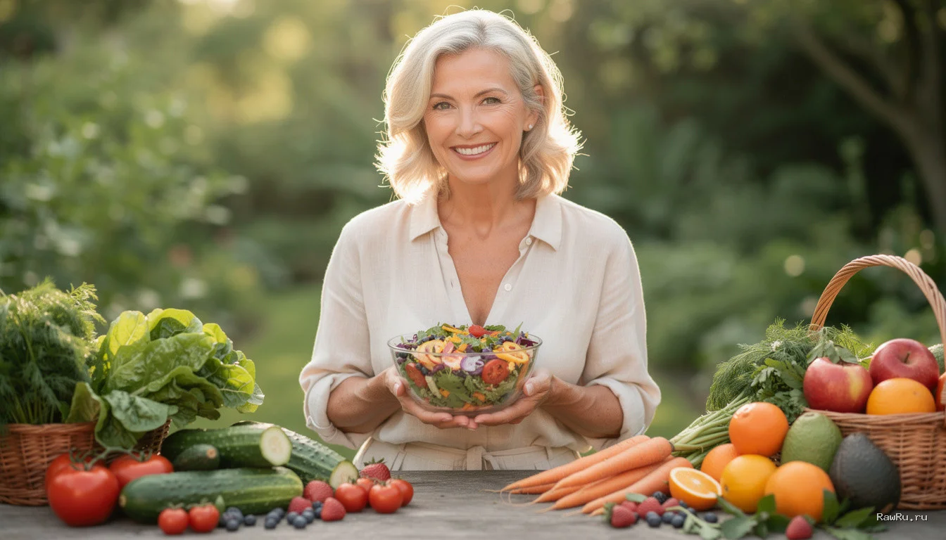 Антивозрастной эффект сыроедения: как живая еда замедляет старение