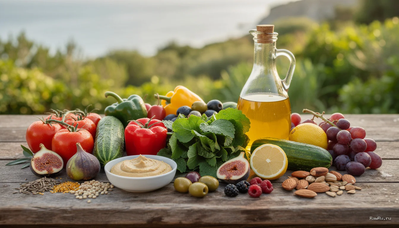 Средиземноморская диета: путь к долголетию и адаптация для сыроедов