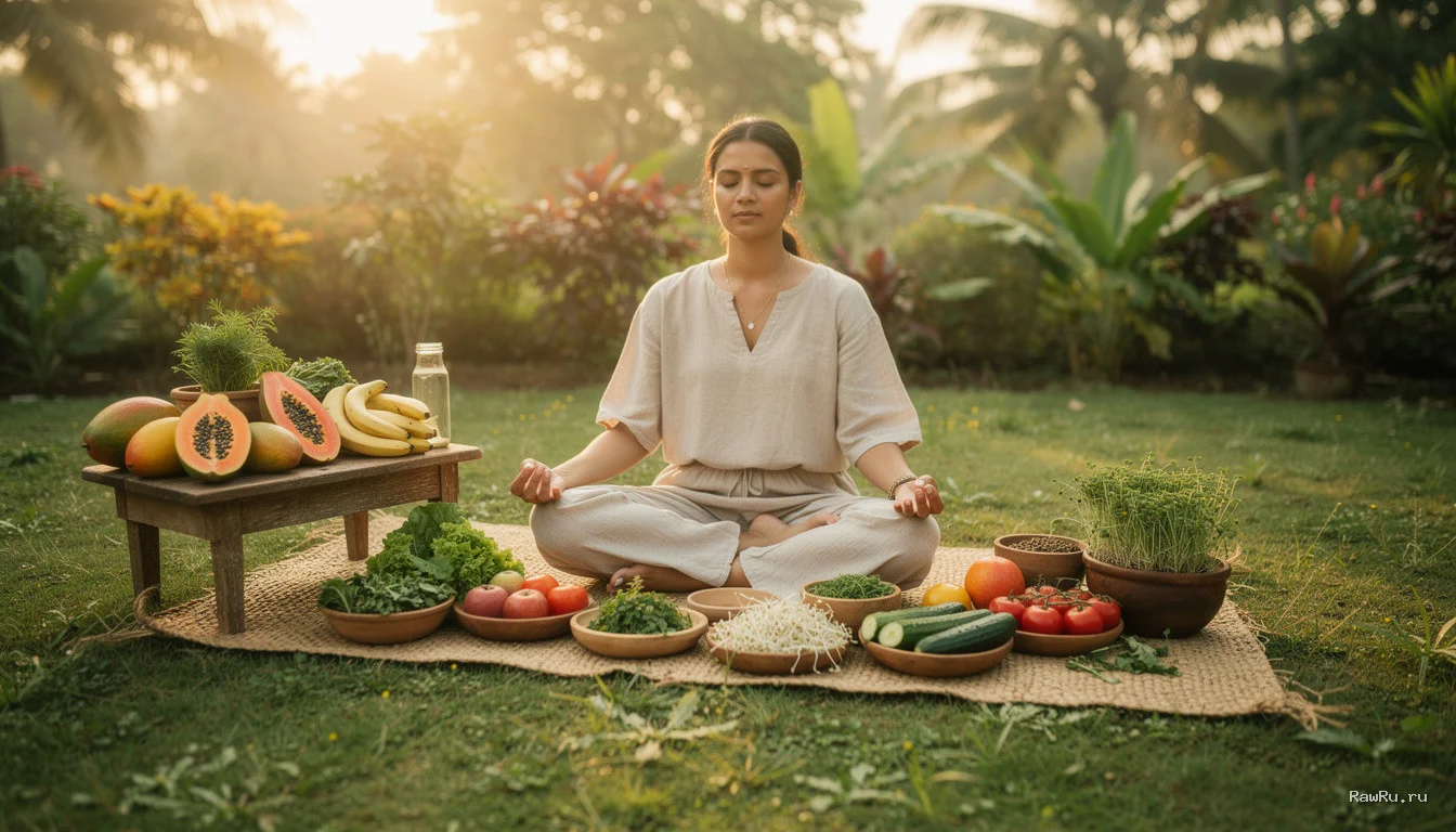 Духовный резонанс: как сыроедение усиливает йогу и медитацию
