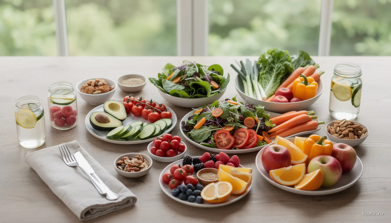 Сбалансированное меню на сыроедении: гайд для профи по живому питанию