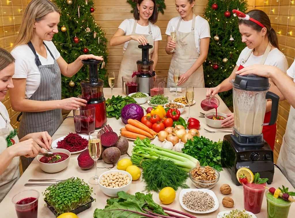 Мастер-класс по приготовлению сыроедческого борща на новогоднем корпоративе 2026