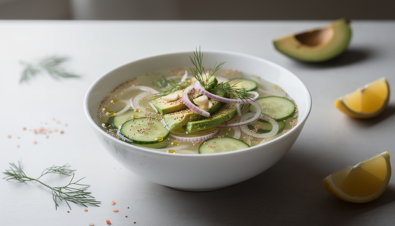 Сыроедческий суп из редьки с зеленью и льняным маслом - сыроедческий рецепт