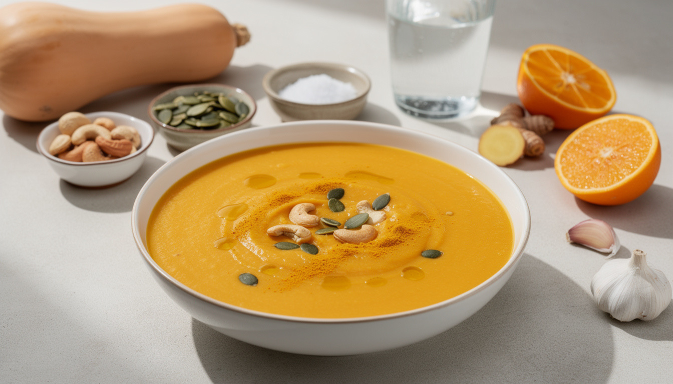 Сыроедческий тыквенный суп с семечками: рецепт живой кухни - сыроедческий рецепт