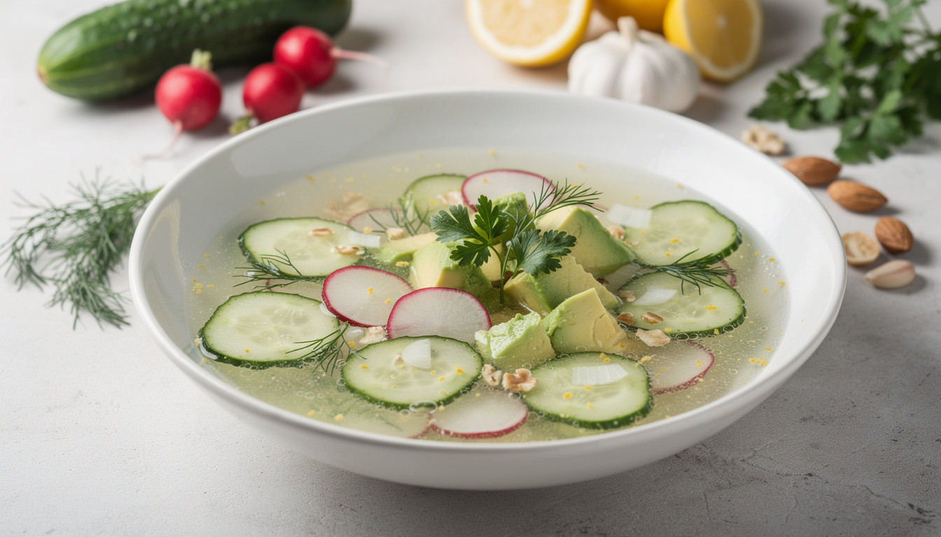 Рецепт сыроедческого супа из редиса и огурца: живая кухня - сыроедческий рецепт