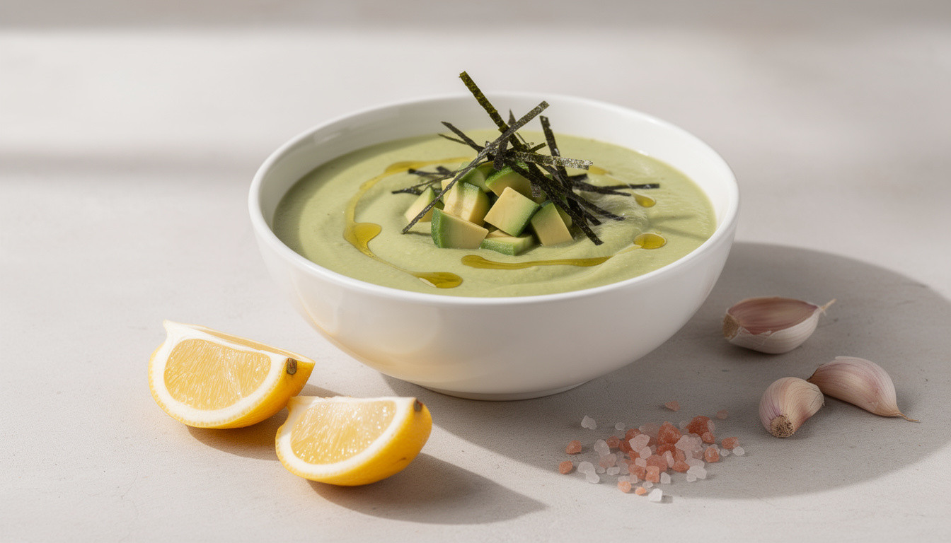 Рецепт сыроедческого супа из авокадо с нори: живая кухня