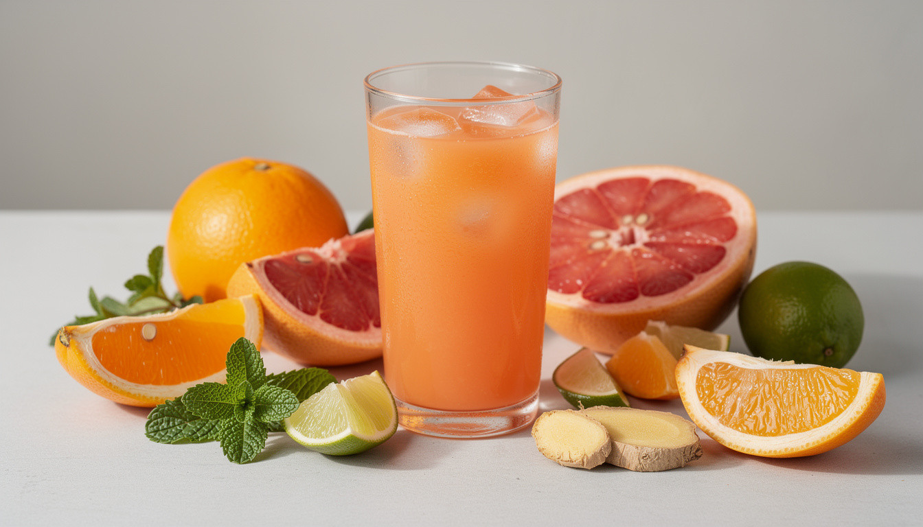 Грейпфрутово-апельсиновый фрэш: рецепт живой кухни - сыроедческий рецепт