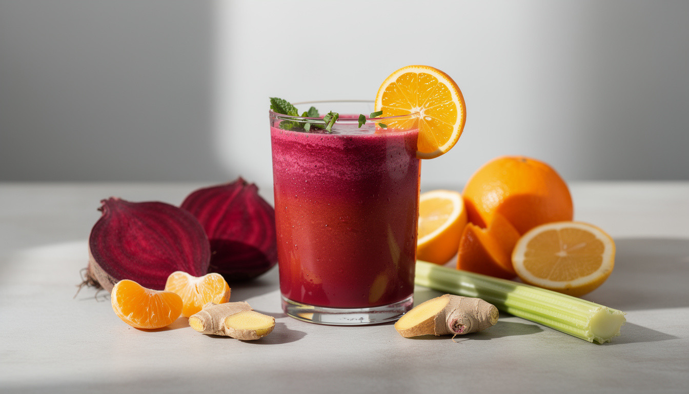 Рецепт сыроедческого свекольно-апельсинового фрэша: живой детокс - сыроедческий рецепт