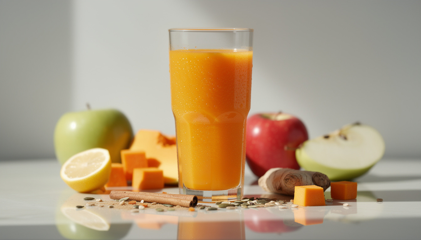 Рецепт сыроедческого тыквенно-яблочного фрэша: живая энергия - сыроедческий рецепт