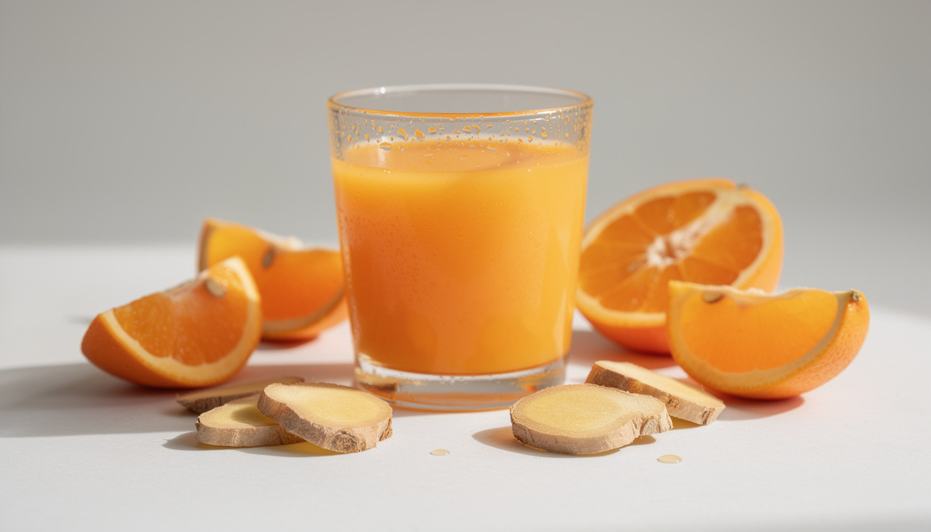 Сыроедческий энергетический напиток: апельсин, куркума и перец - сыроедческий рецепт