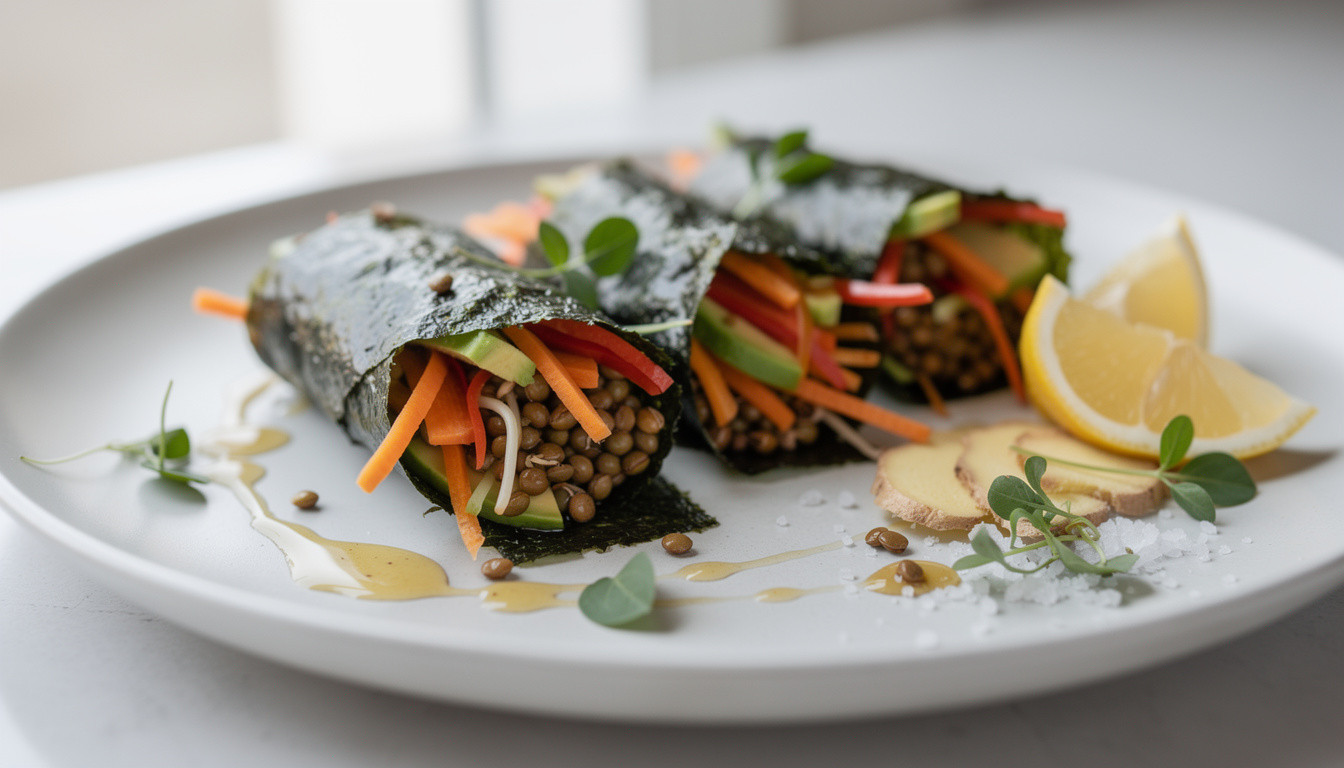 Сыроедческие роллы с морковью и пророщенной чечевицей: рецепт живой кухни - сыроедческий рецепт