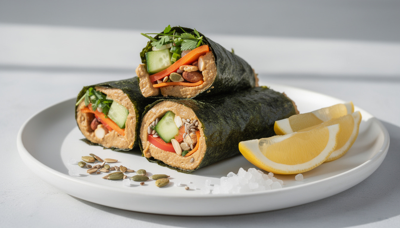 Сыроедческие роллы с кешью-пастой и овощами: рецепт живой кухни - сыроедческий рецепт