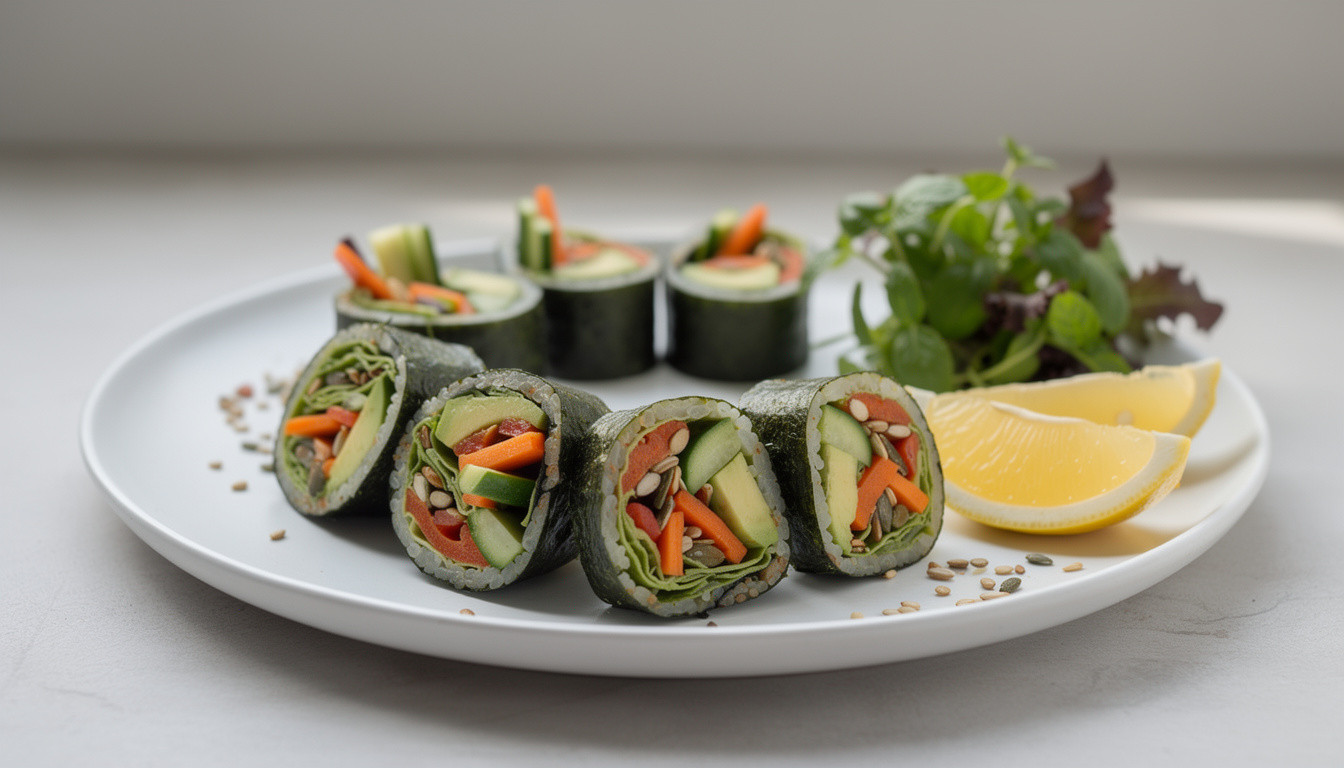 Сыроедческие роллы с проростками и овощами: рецепт живой кухни - сыроедческий рецепт