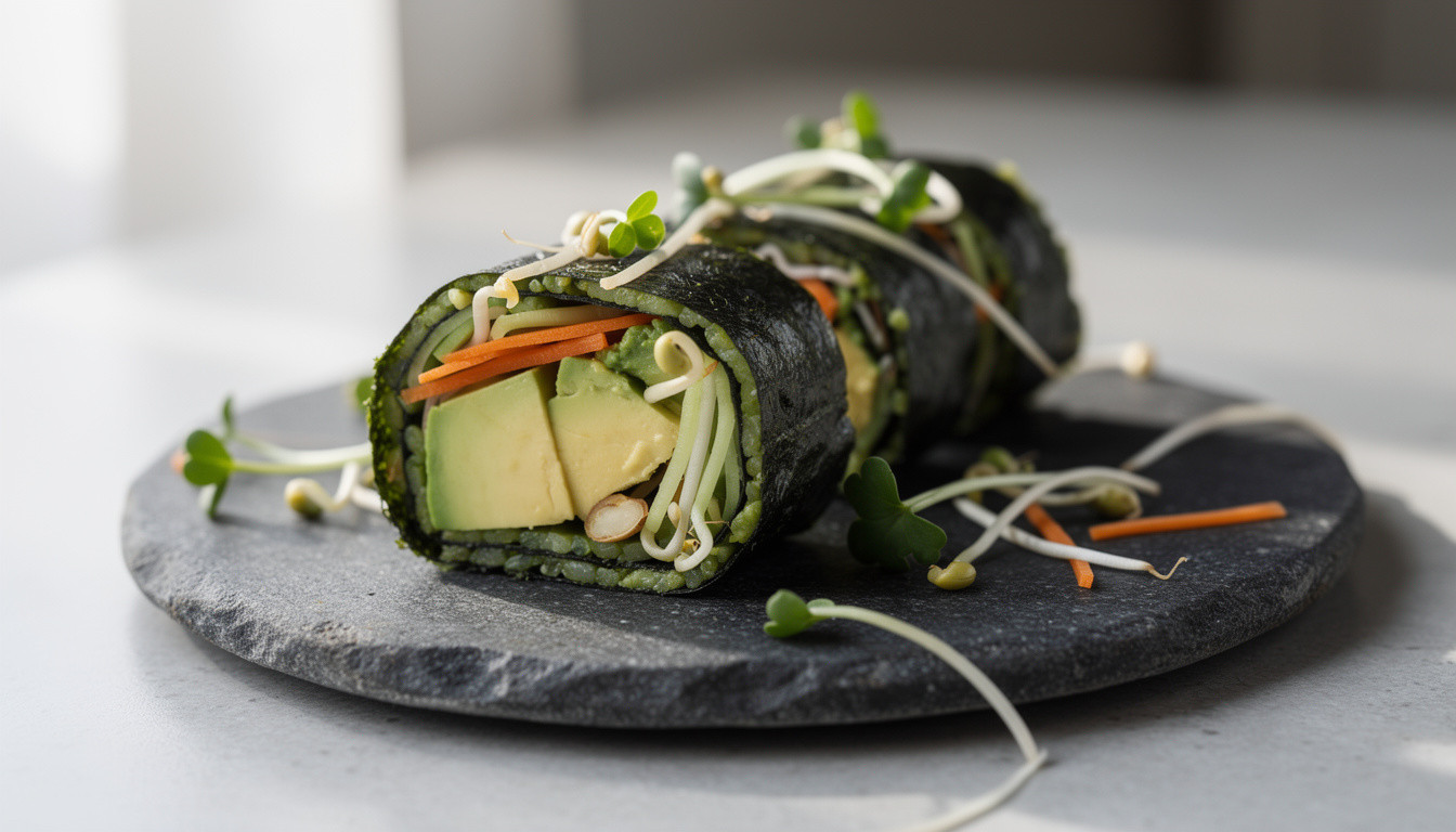 Сыроедческие роллы с авокадо и проростками: рецепт живой кухни - сыроедческий рецепт