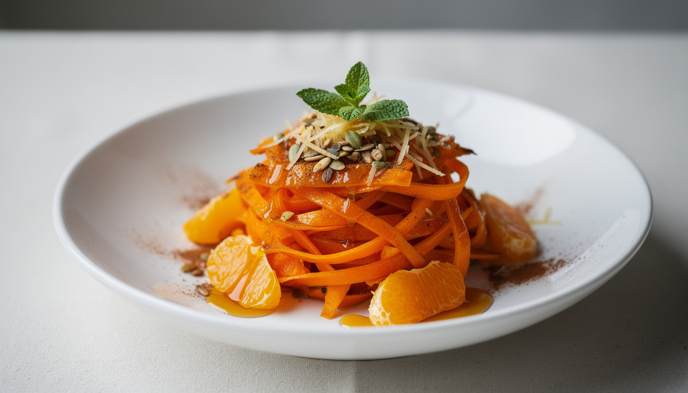 Сыроедческий салат из тыквы с имбирем и живым «медом» - сыроедческий рецепт