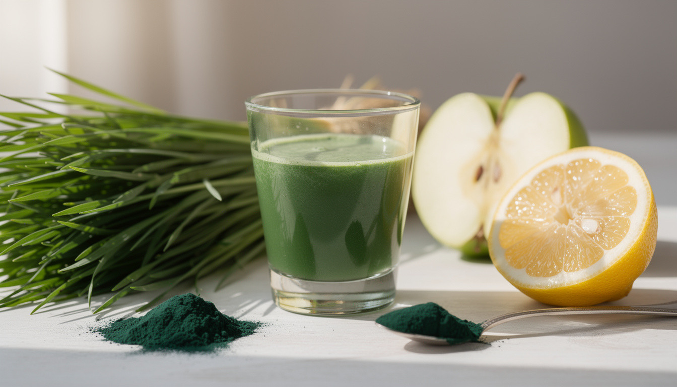 Рецепт сыроедческого энергетического шота «Зеленая сила»