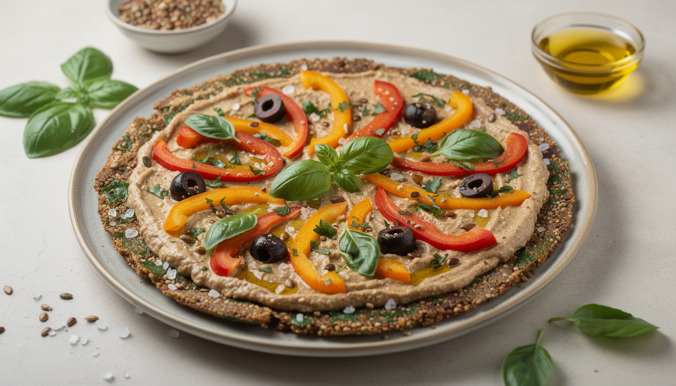 Сыроедческая пицца на основе пророщенной гречки: живой рецепт - сыроедческий рецепт