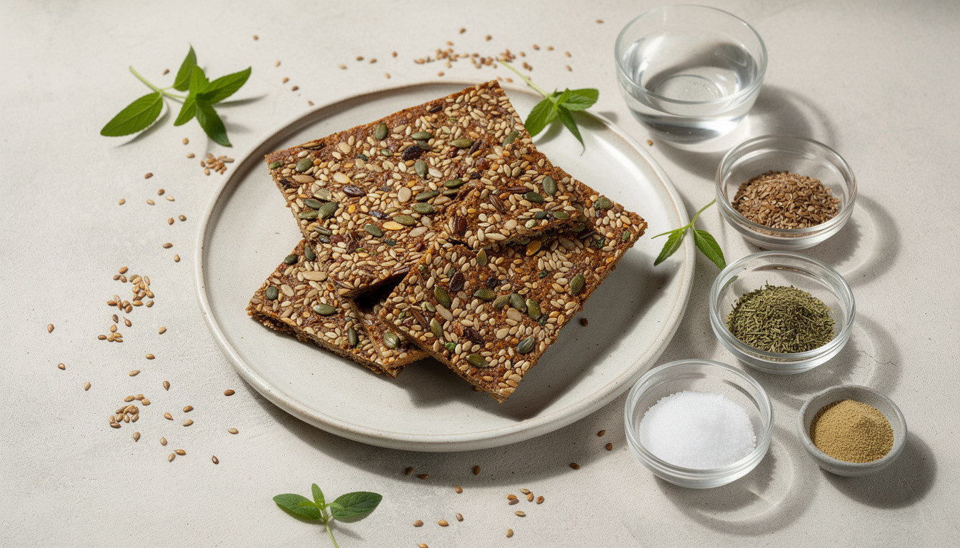 Сыроедческие льняные хлебцы с семечками: рецепт живой кухни - сыроедческий рецепт