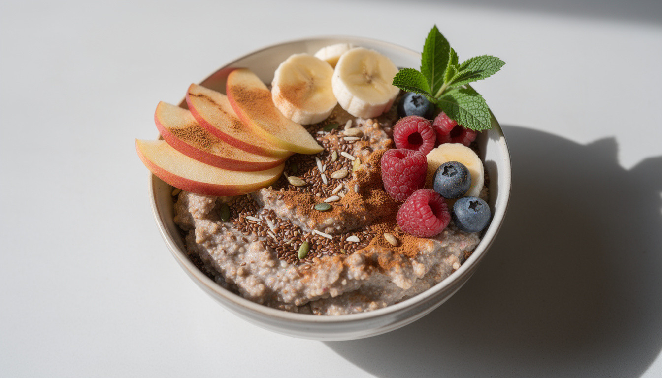 Сыроедческая льняная каша с фруктами: рецепт живой кухни - сыроедческий рецепт