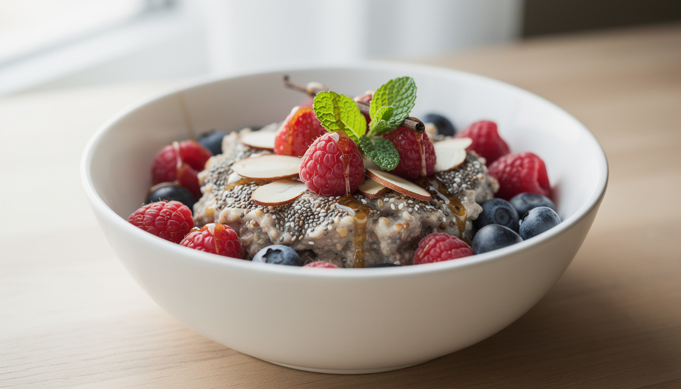 Сыроедческая каша из семян чиа с ягодами: рецепт живой кухни - сыроедческий рецепт