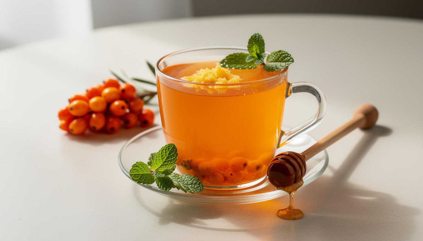 Живой облепиховый чай: сыроедческий рецепт для иммунитета - сыроедческий рецепт