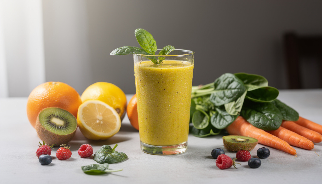 Смузи "Витаминный взрыв": сыроедческий рецепт живой кухни - сыроедческий рецепт