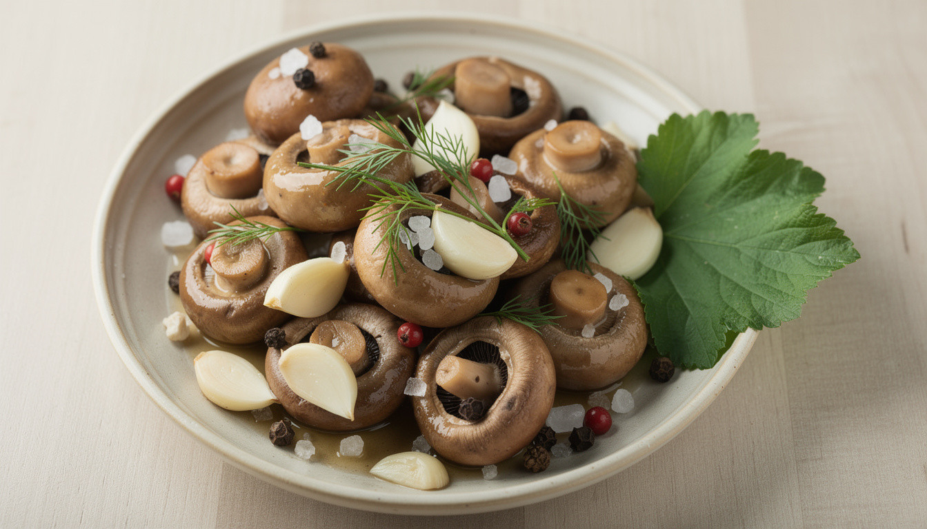 Ферментированные шампиньоны: рецепт живой кухни (raw food) - сыроедческий рецепт